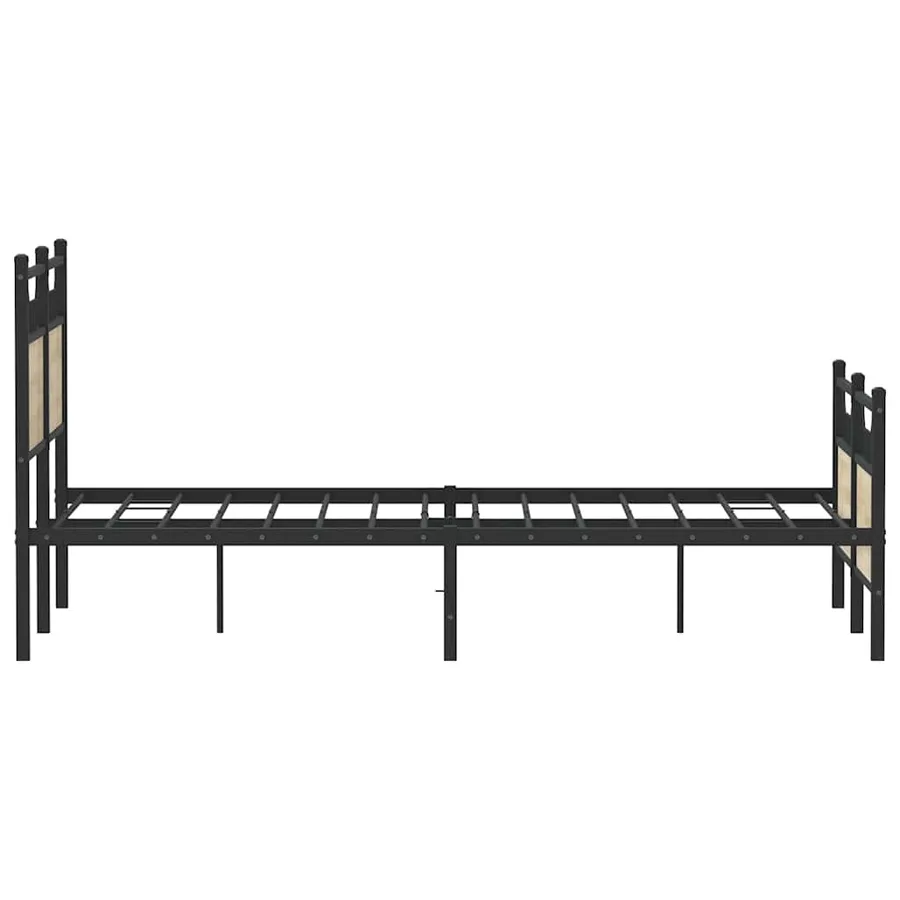 Cadre de lit sans matelas chêne sonoma 120x190 cm - 7