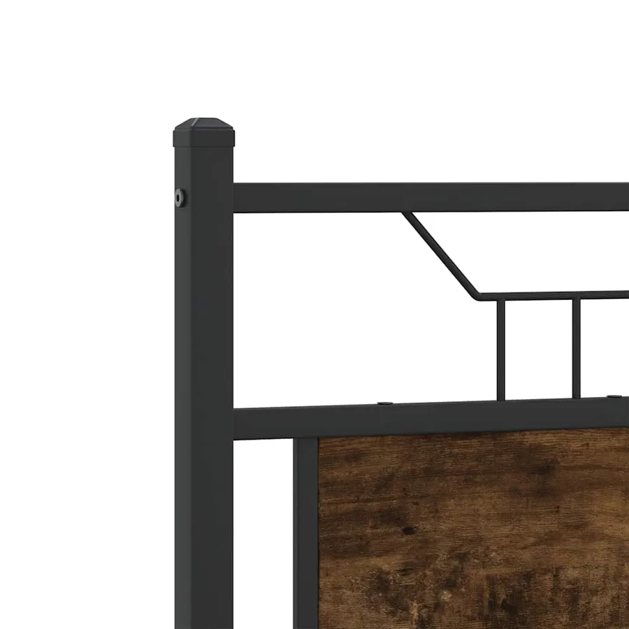 Cadre de lit sans matelas chêne fumé 120x200 cm bois ingénierie - 9