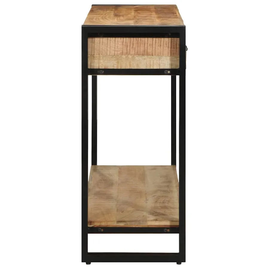 Table console Marron 120 x 33 x 75 cm Bois de mangue massif - 6