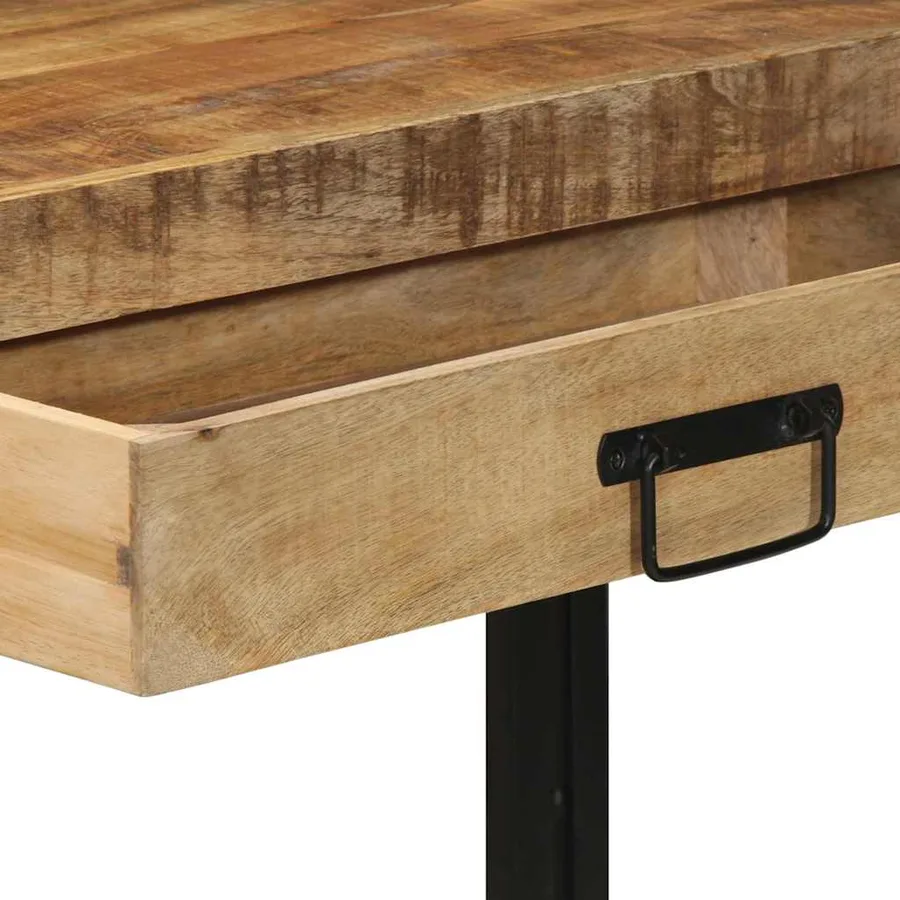 Table console Marron 120 x 33 x 75 cm Bois de mangue massif - 8