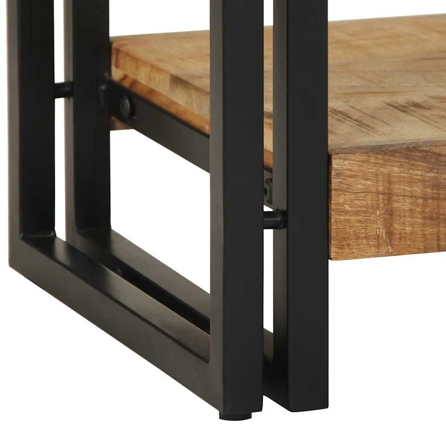 Table console Marron 120 x 33 x 75 cm Bois de mangue massif - 9