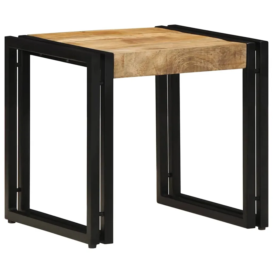 Table basse Marron 40 x 40 x 38 cm Bois de mangue massif - 3