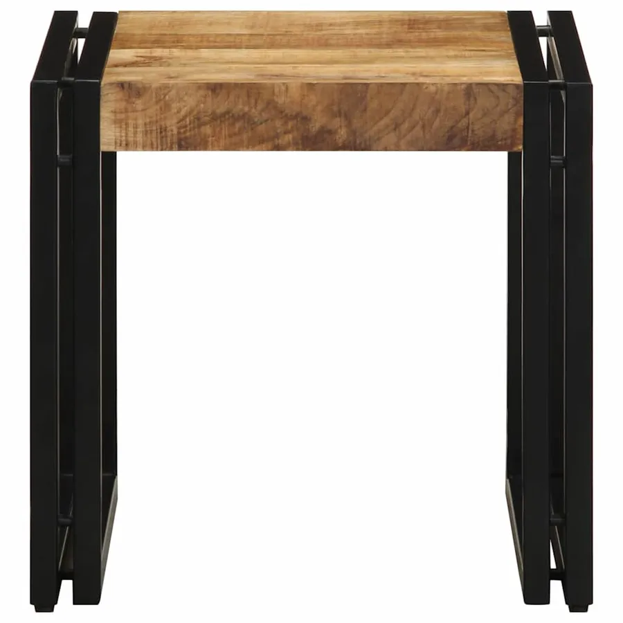 Table basse Marron 40 x 40 x 38 cm Bois de mangue massif - 4