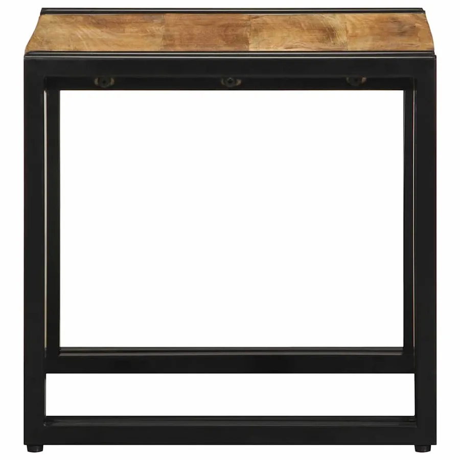 Table basse Marron 40 x 40 x 38 cm Bois de mangue massif - 5