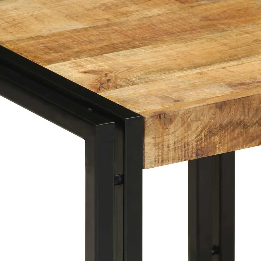 Table basse Marron 40 x 40 x 38 cm Bois de mangue massif - 6