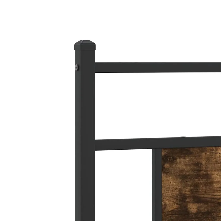 Tête de lit de remplacement chêne fumé 75 cm bois d'ingénierie et acier - 7