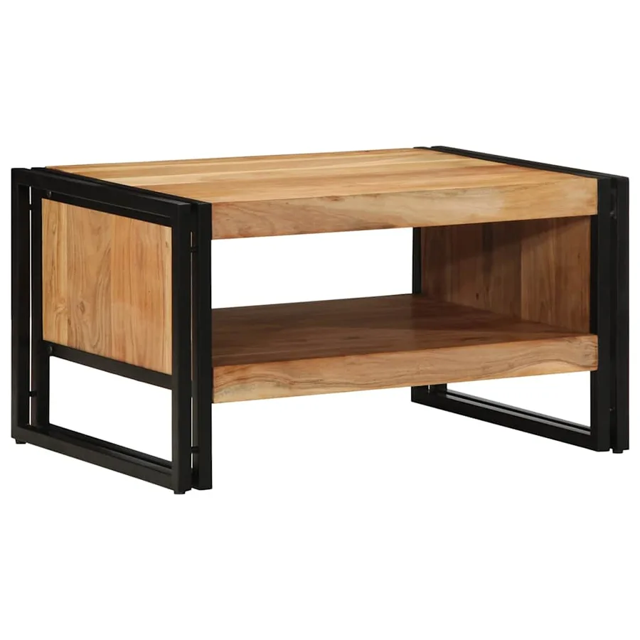 Table basse 70x50x38 cm bois massif acacia - 2