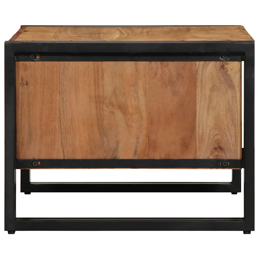 Table basse 70x50x38 cm bois massif acacia - 5