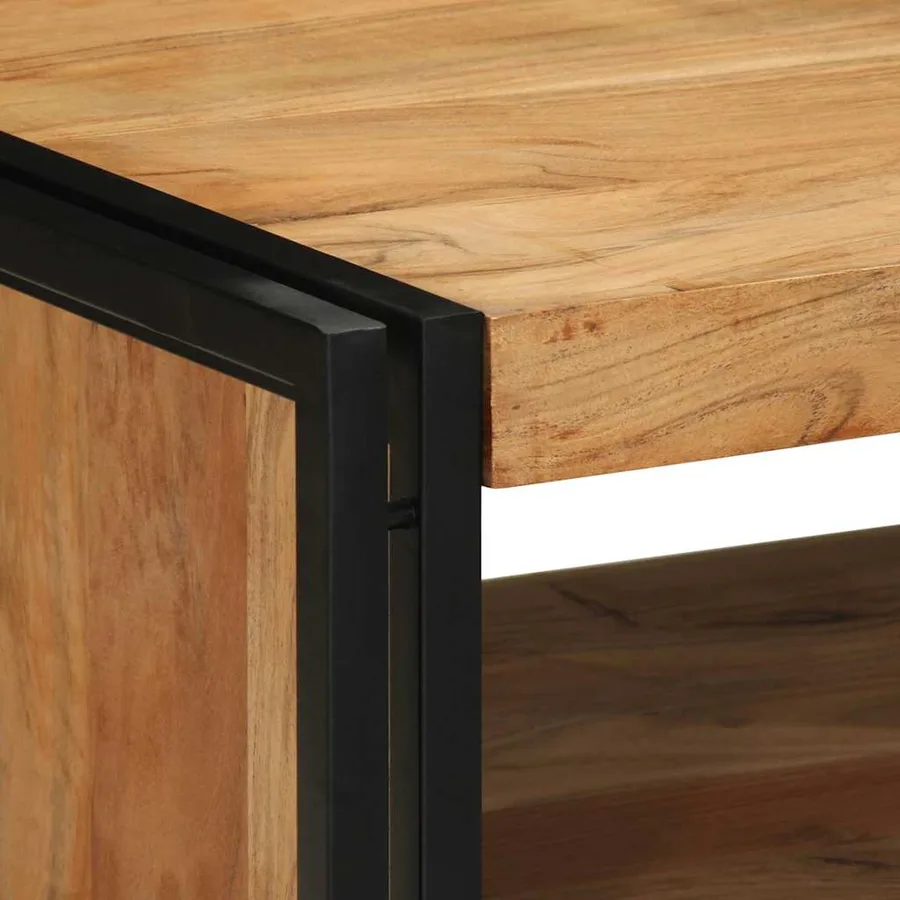 Table basse 70x50x38 cm bois massif acacia - 6