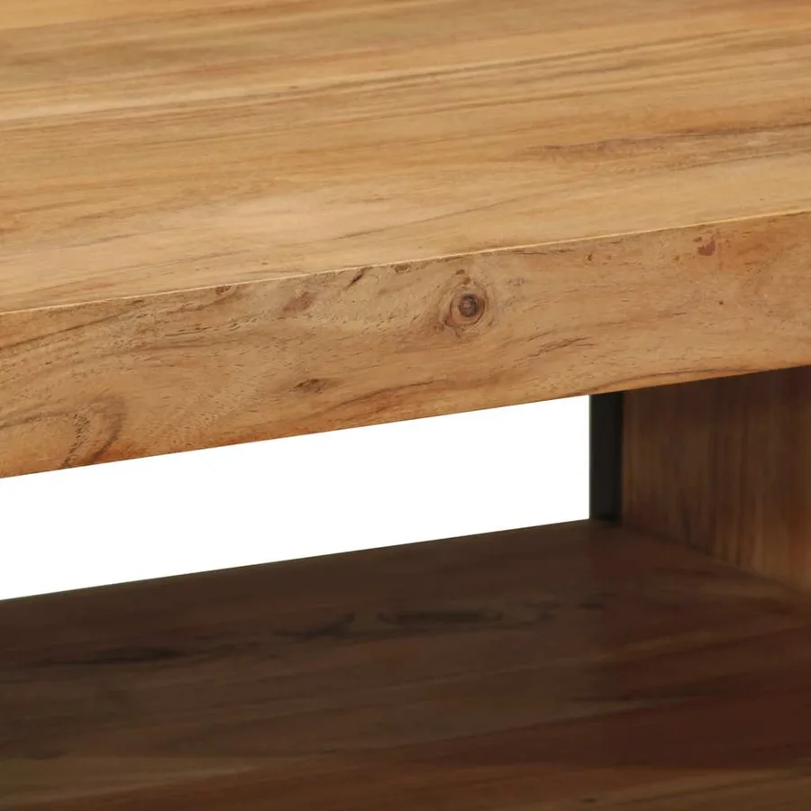 Table basse 70x50x38 cm bois massif acacia - 7