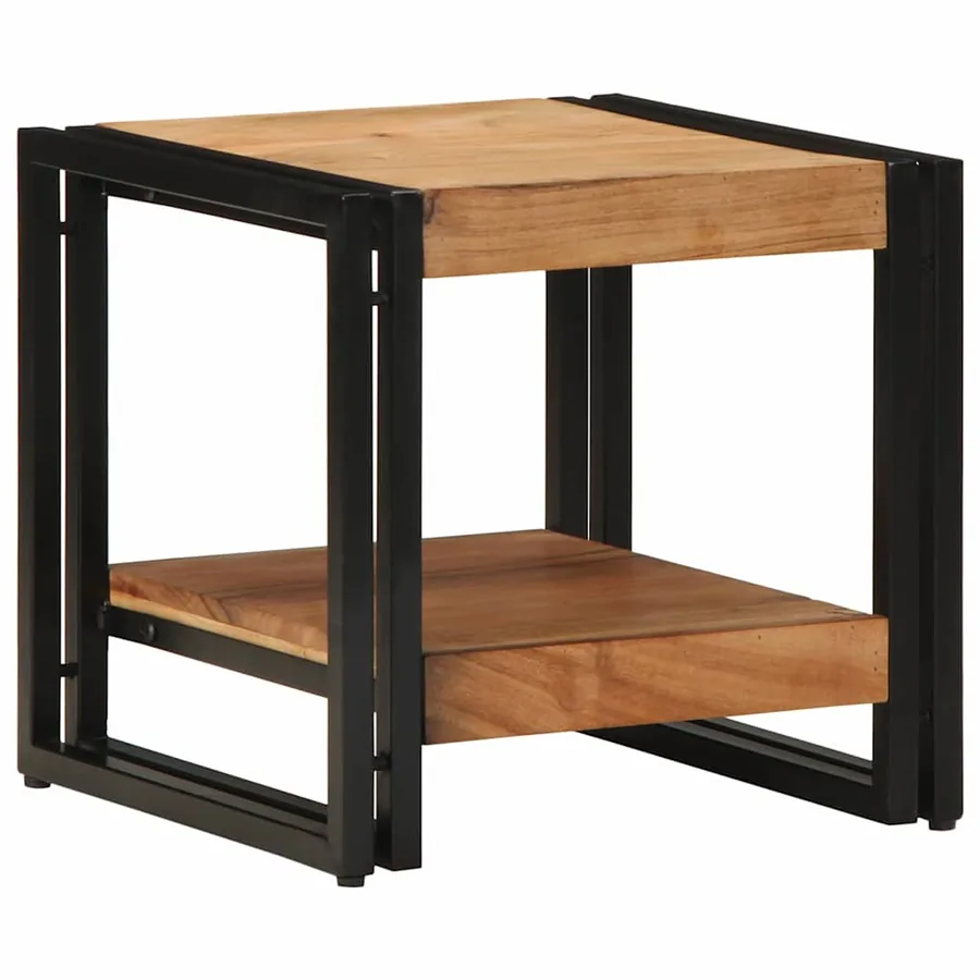 Table basse Marron 40 x 40 x 38 cm Bois d'Acacia Massif