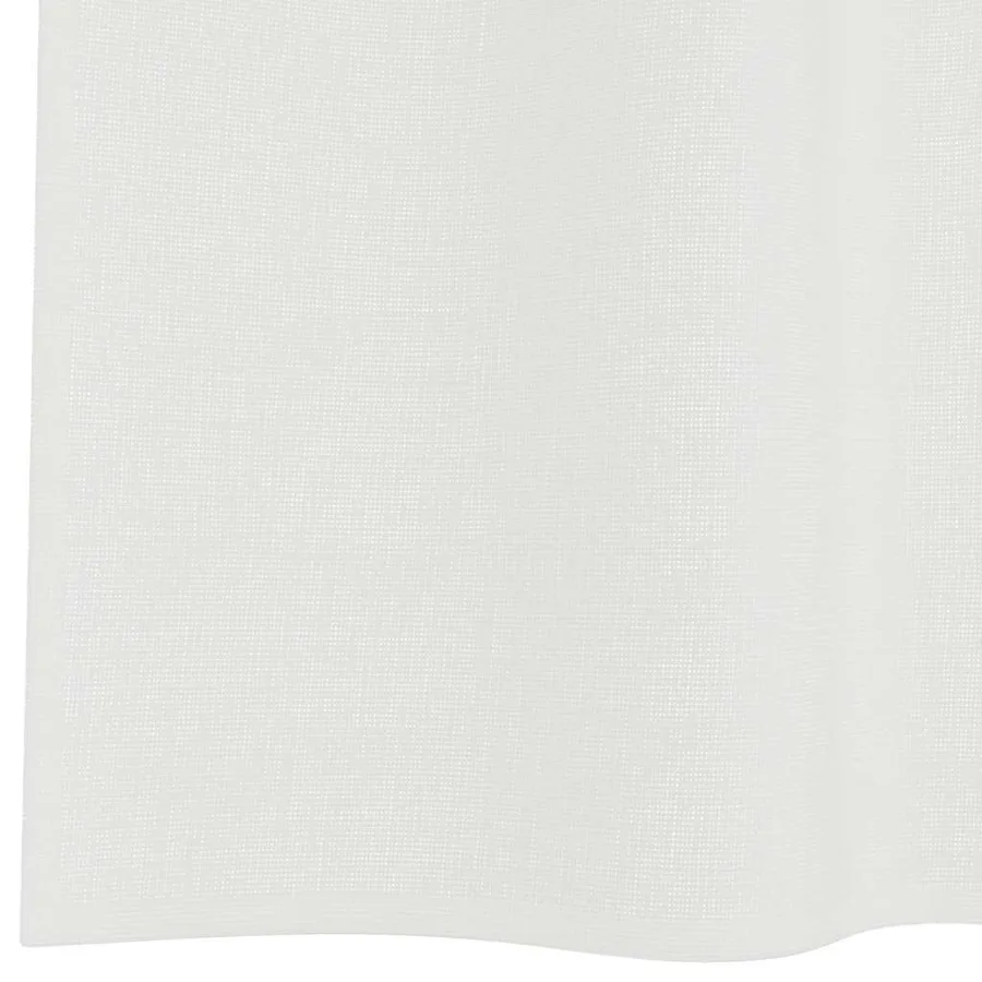 Rideaux en voile avec boucles 2 pcs blanc 140x225 cm - 6
