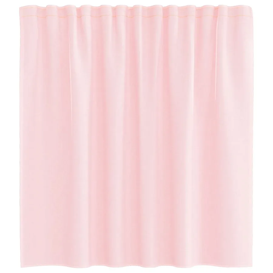 Rideaux en voile avec boucles 2 pcs rose clair 140x140 cm - 4