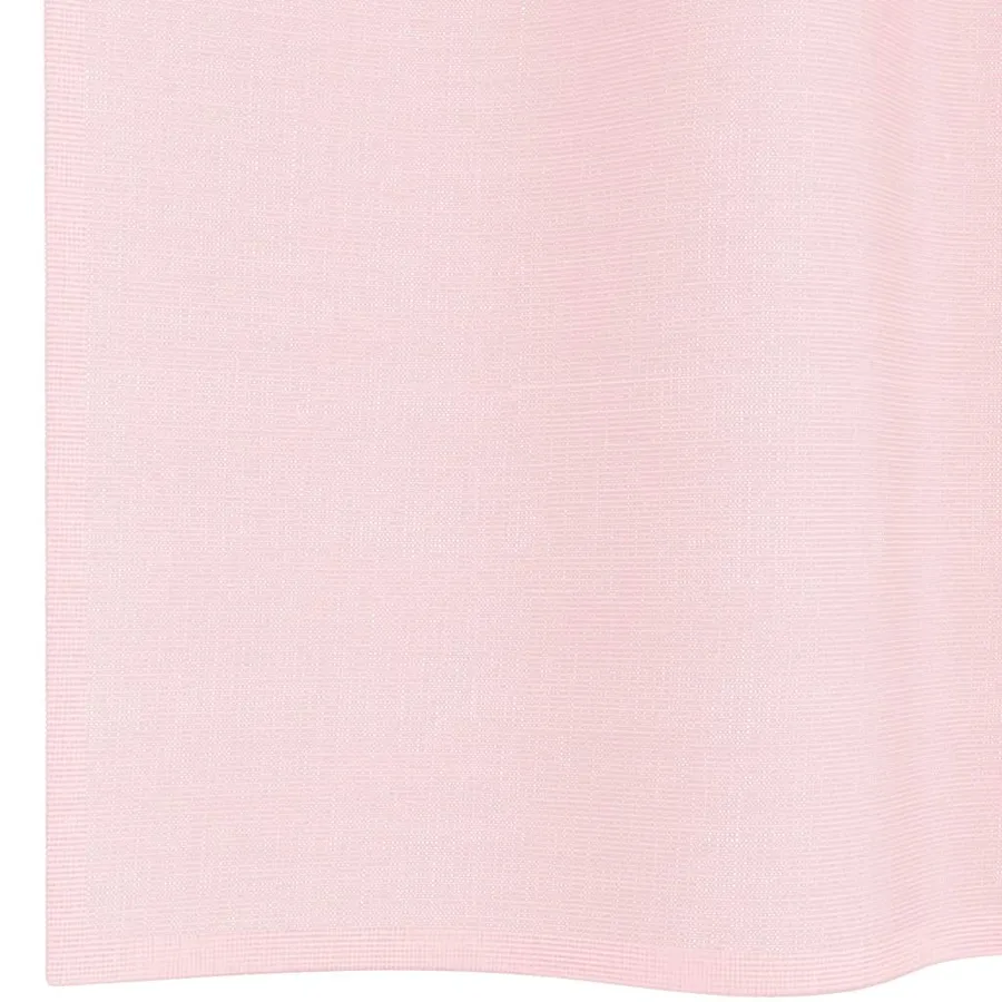 Rideaux en voile avec boucles 2 pcs rose clair 140x140 cm - 6