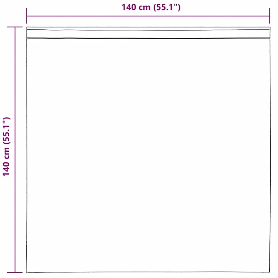 Rideaux en voile avec boucles 2 pcs rose clair 140x140 cm - 8