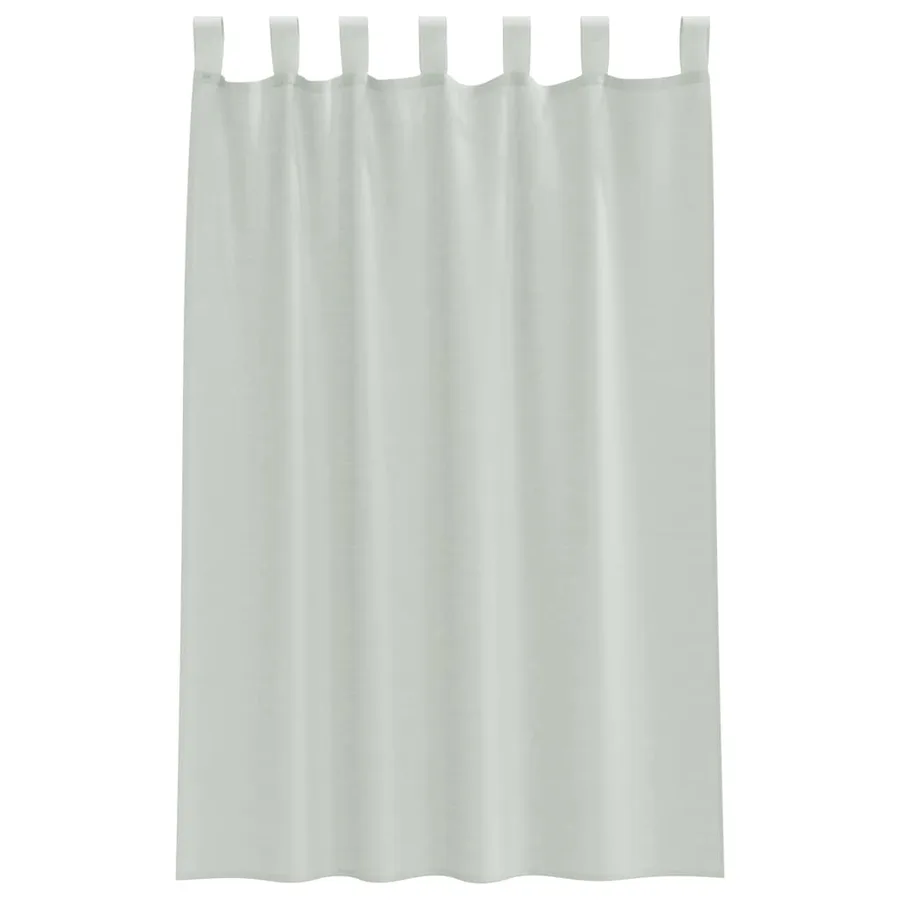 Rideaux en voile avec boucles 2 pcs gris clair 140x175 cm - 4