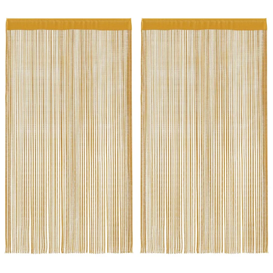 Rideaux à fils 2 pcs or 100x250 cm - 2