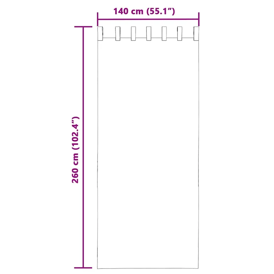 Rideaux en voile avec passants 2 pcs vert pomme - 8