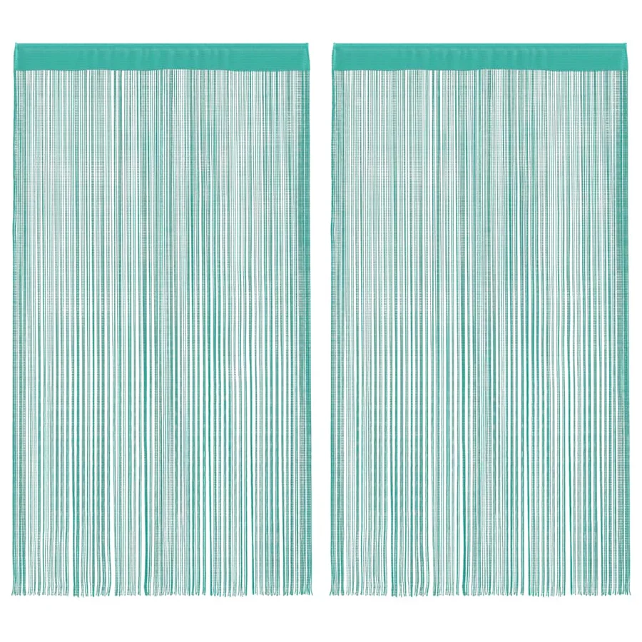 Rideau en fils 2 pcs 140 x 250 cm turquoise - 2