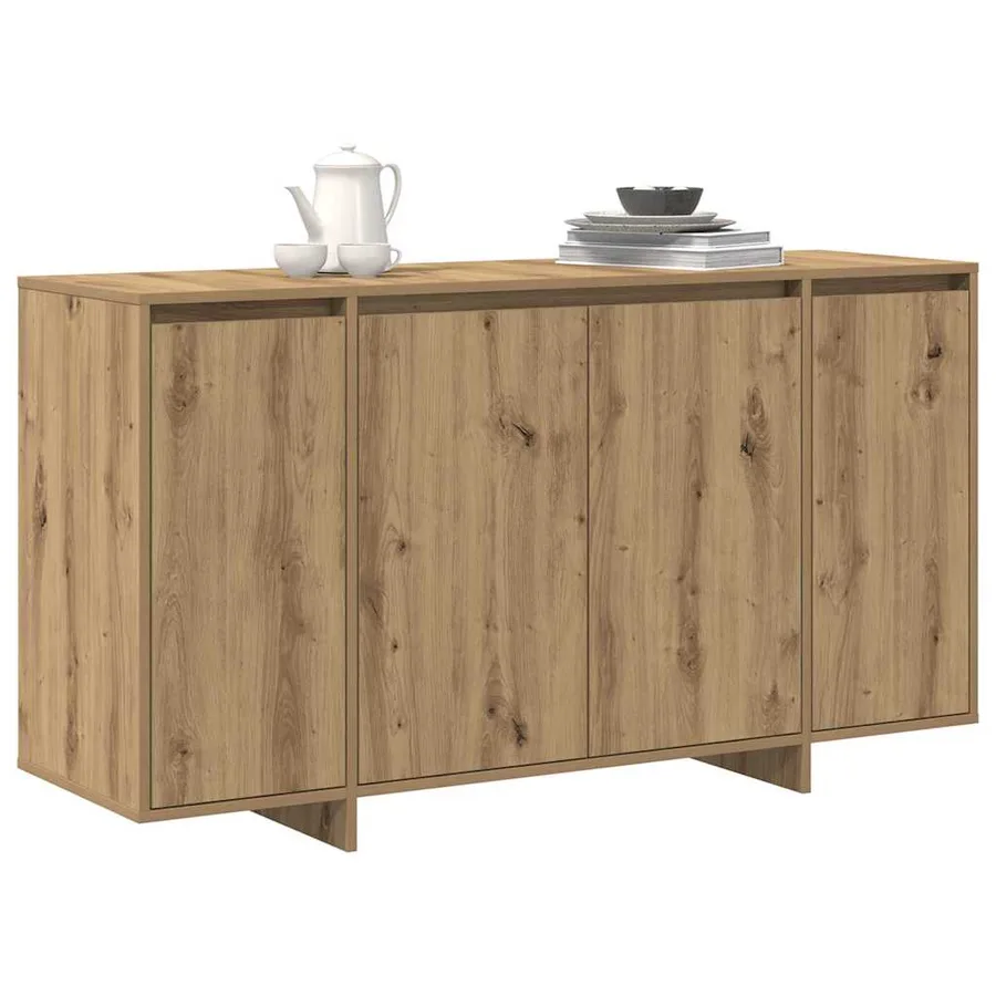 Buffet Chêne artisanal 135 x 41 x 75 cm Bois d'ingénierie - 3