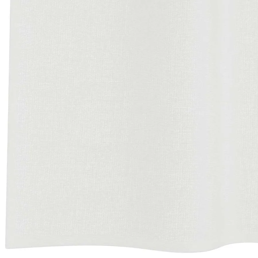 Rideaux en voile avec boucles 2 pcs blanc 140x140 cm - 6