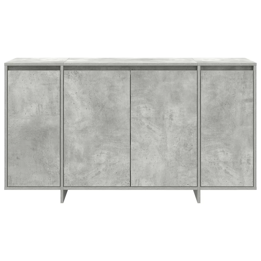 Buffet Gris béton 135 x 41 x 75 cm Bois d'ingénierie - 6