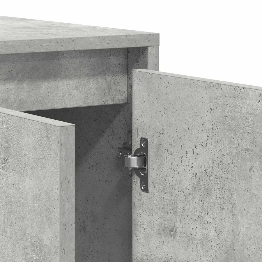Buffet Gris béton 135 x 41 x 75 cm Bois d'ingénierie - 8