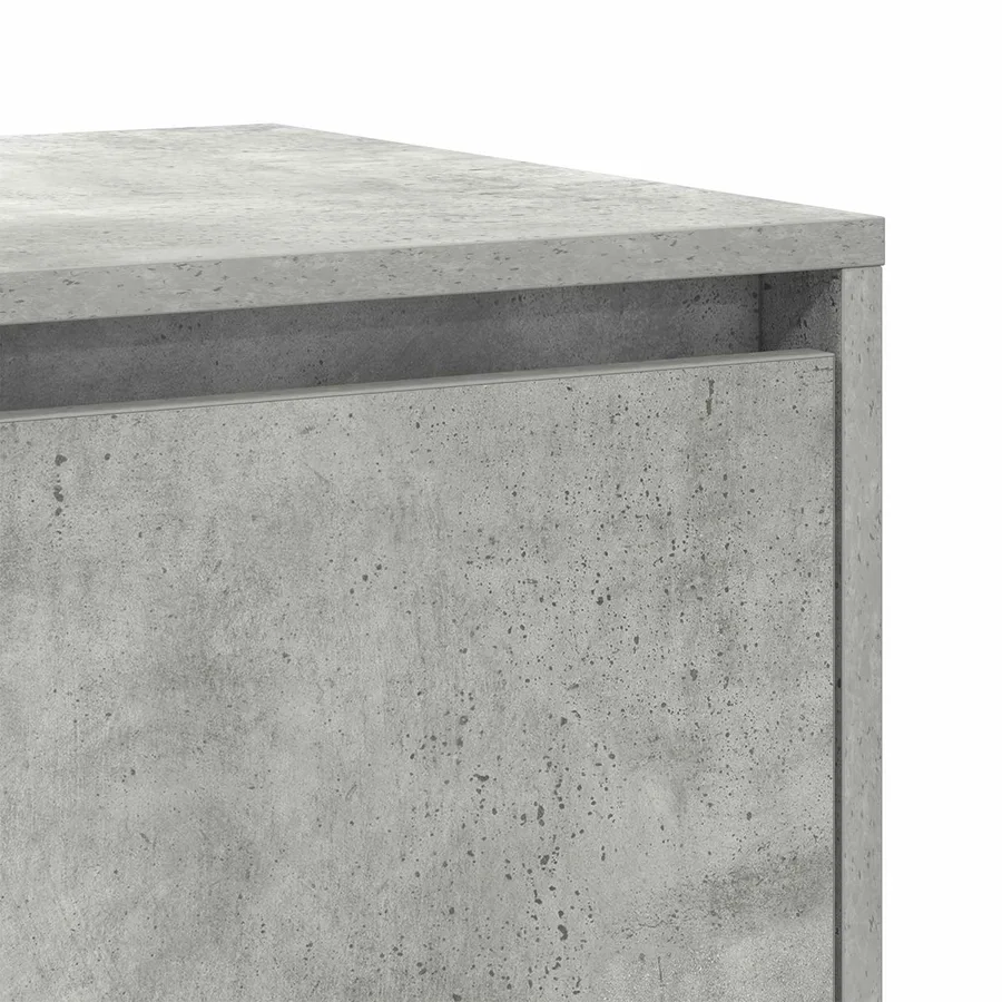 Buffet Gris béton 135 x 41 x 75 cm Bois d'ingénierie - 9