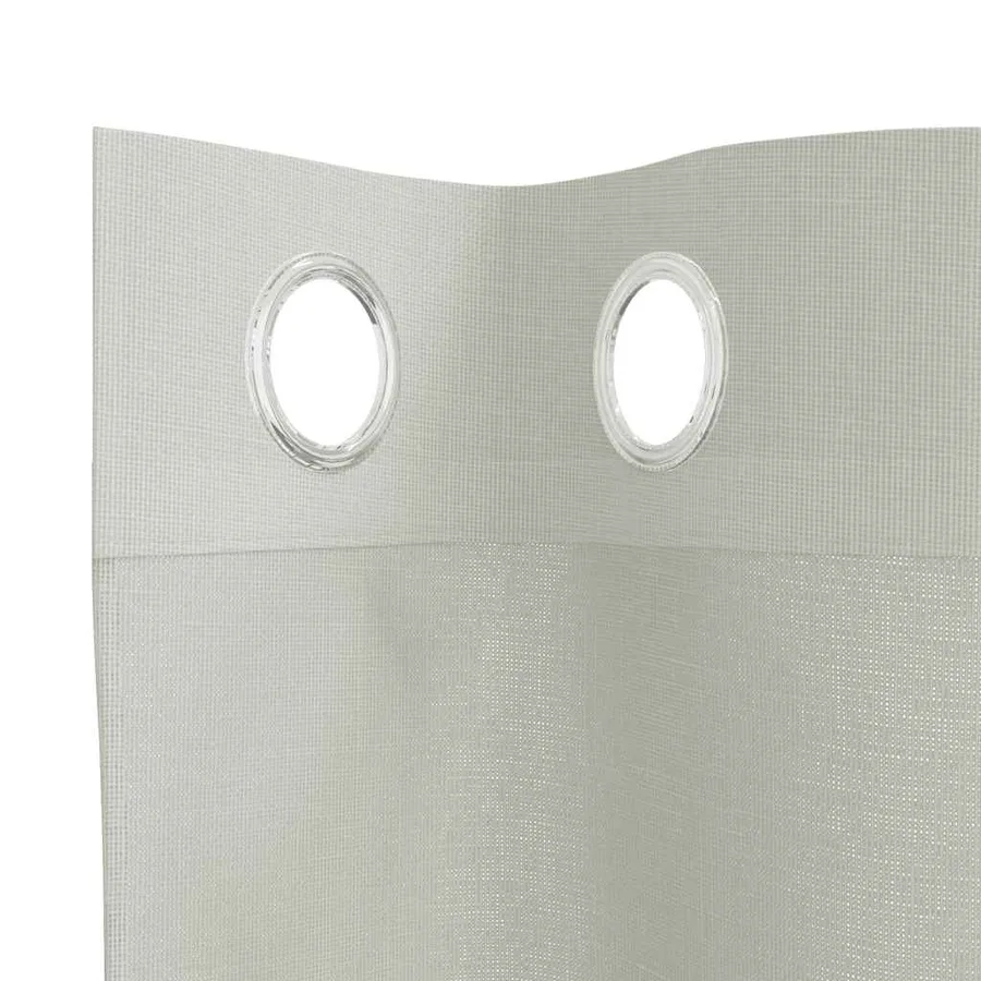 Rideaux en voile avec œillets 2 pcs gris clair 140x260 cm - 5