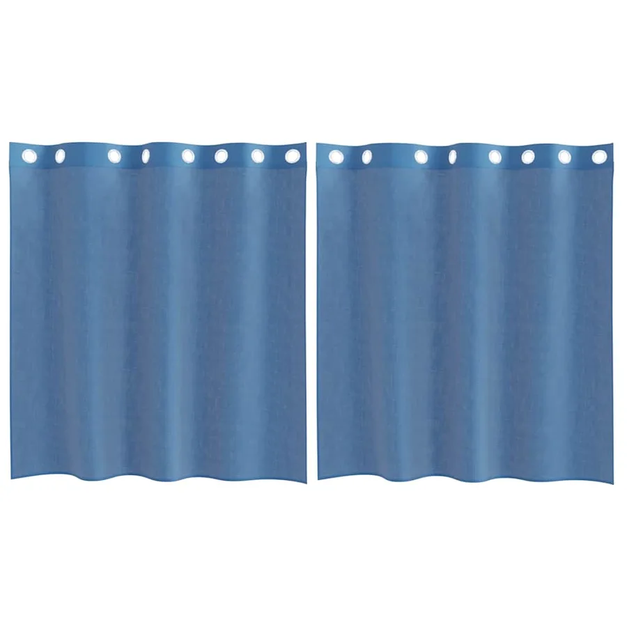 Rideaux en voile avec œillets 2 pcs bleu royal - 2