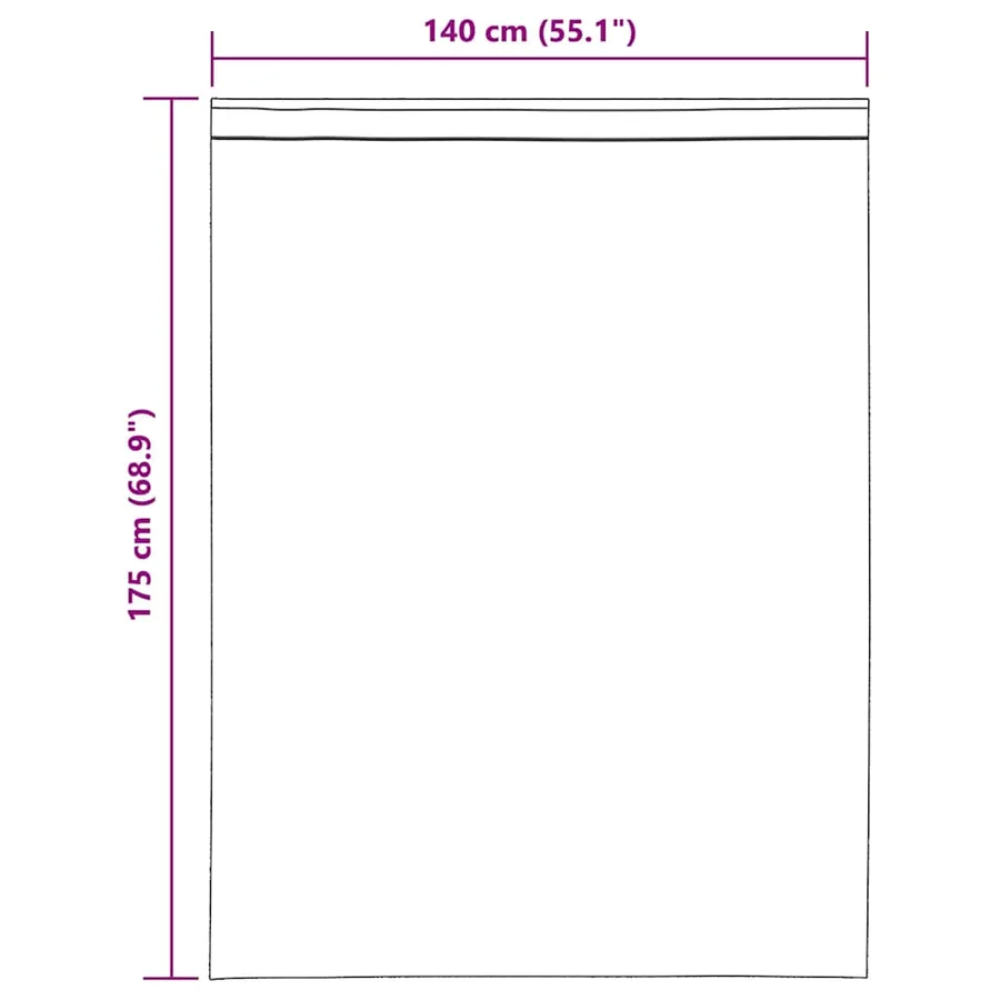 Rideaux en voile avec passants 2 pcs marron - 9