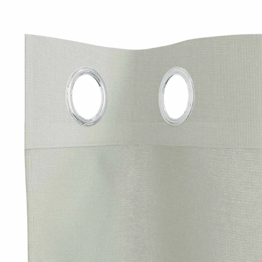 Rideaux en voile avec œillets 2 pcs gris clair 140x140 cm - 5