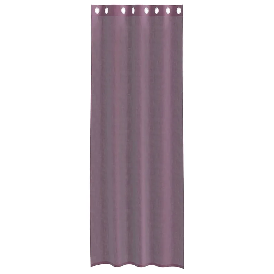 Rideaux en voile avec œillets 2 pcs violet 140x260 cm - 4