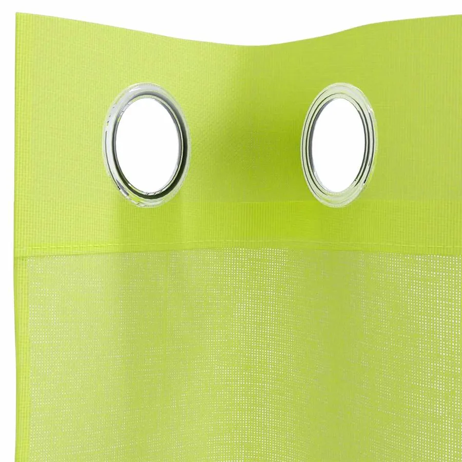 Rideaux en voile avec œillets 2 pcs vert pomme 140x245 cm - 5