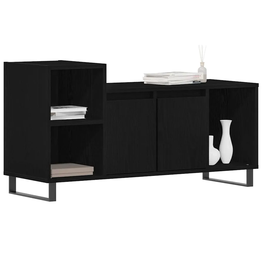 Ensemble meuble TV Montage mural Chêne noir 100 x 35 x 55 cm - 3