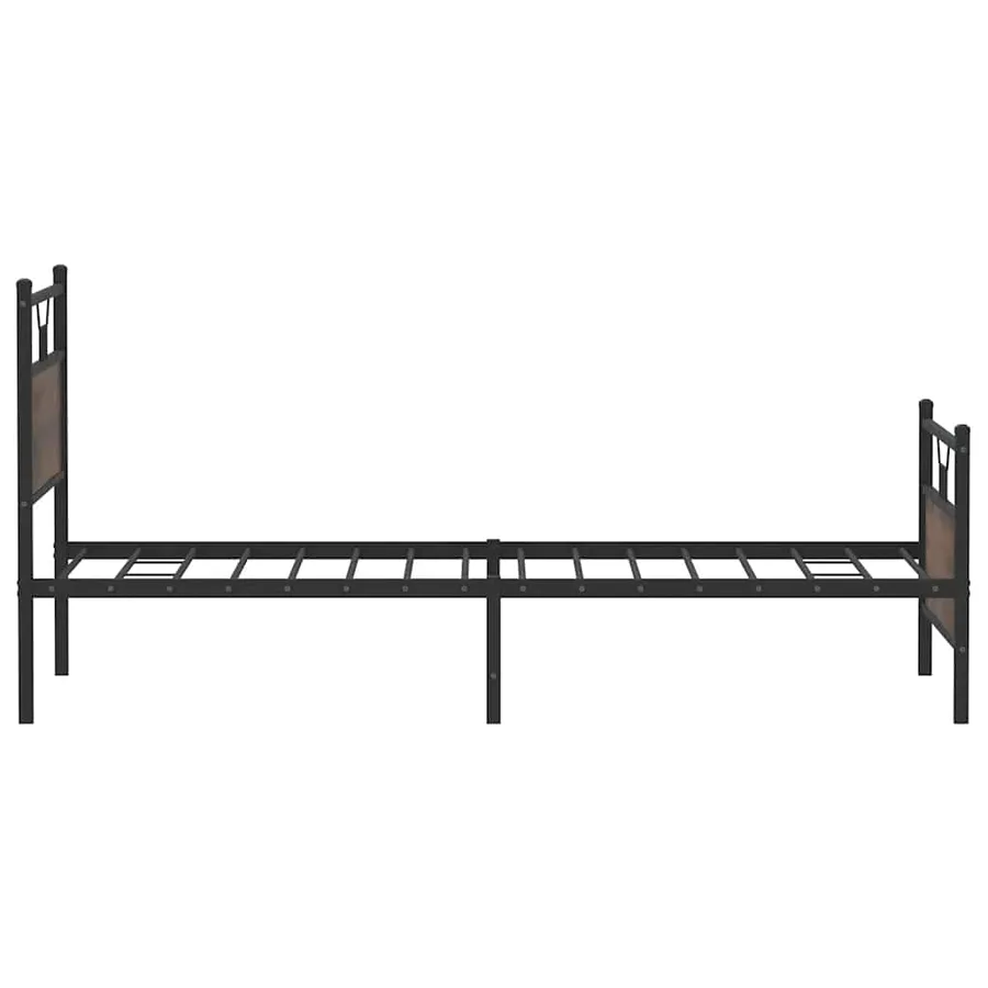 Cadre de lit sans matelas chêne marron 100x190 cm - 7