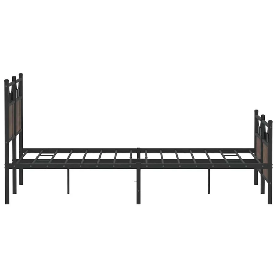 Cadre de lit sans matelas chêne marron 137x190 cm - 7