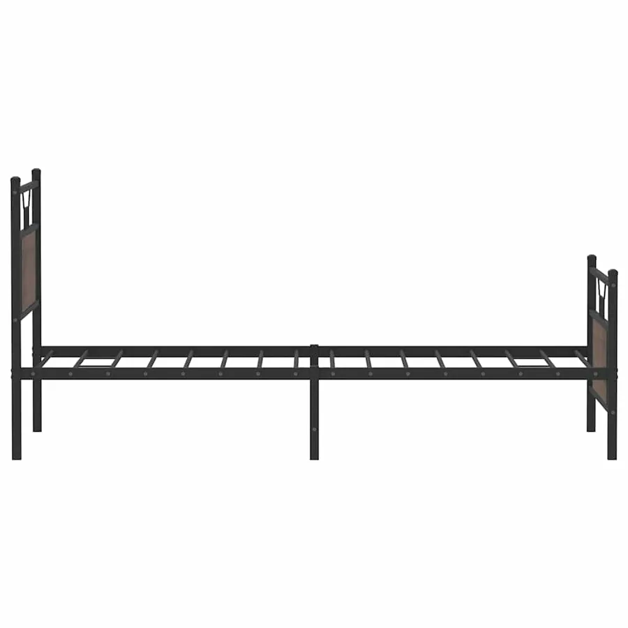 Cadre de lit sans matelas chêne marron 90x190cm bois ingénierie - 7