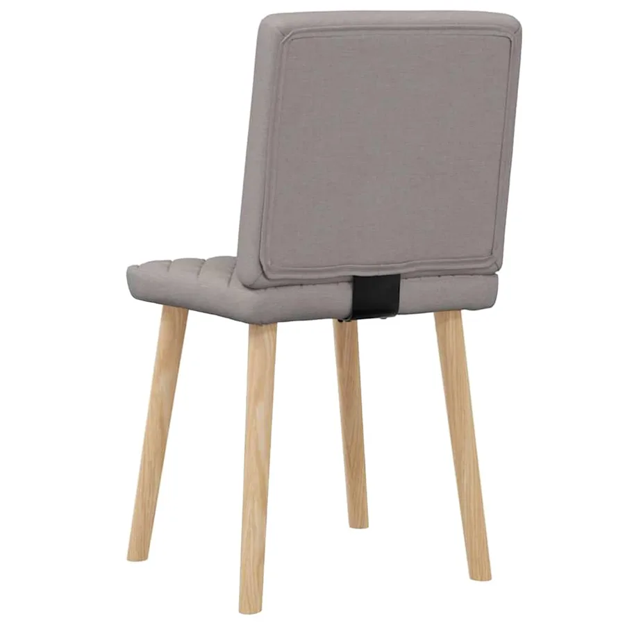 Chaises à manger lot de 2 taupe tissu - 6