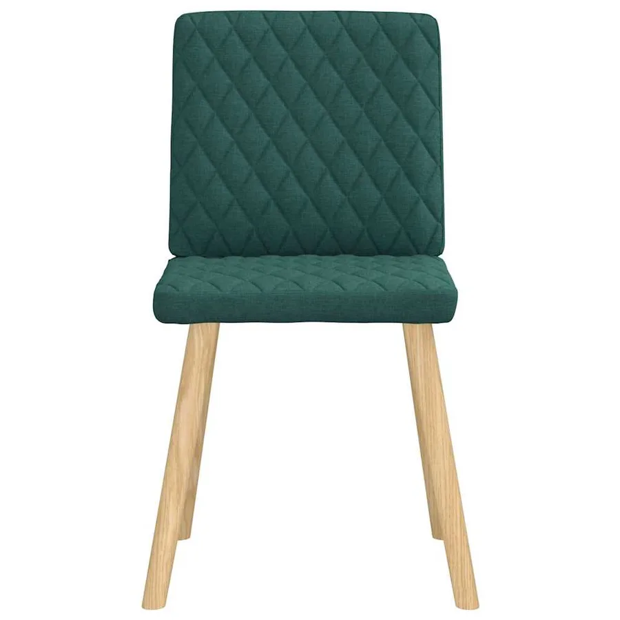 Chaises à manger lot de 6 vert foncé tissu - 4