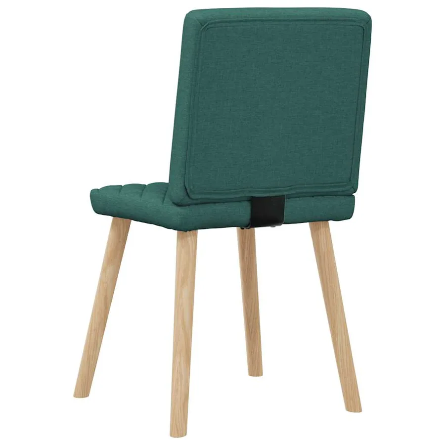 Chaises à manger lot de 6 vert foncé tissu - 6