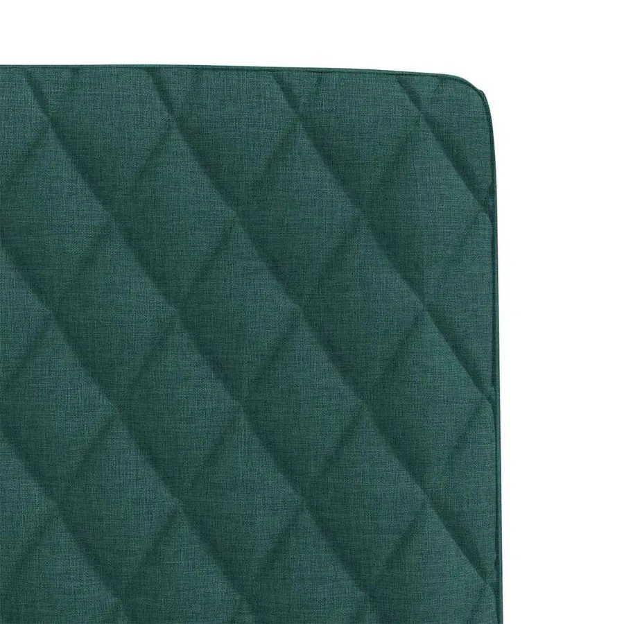 Chaises à manger lot de 6 vert foncé tissu - 7