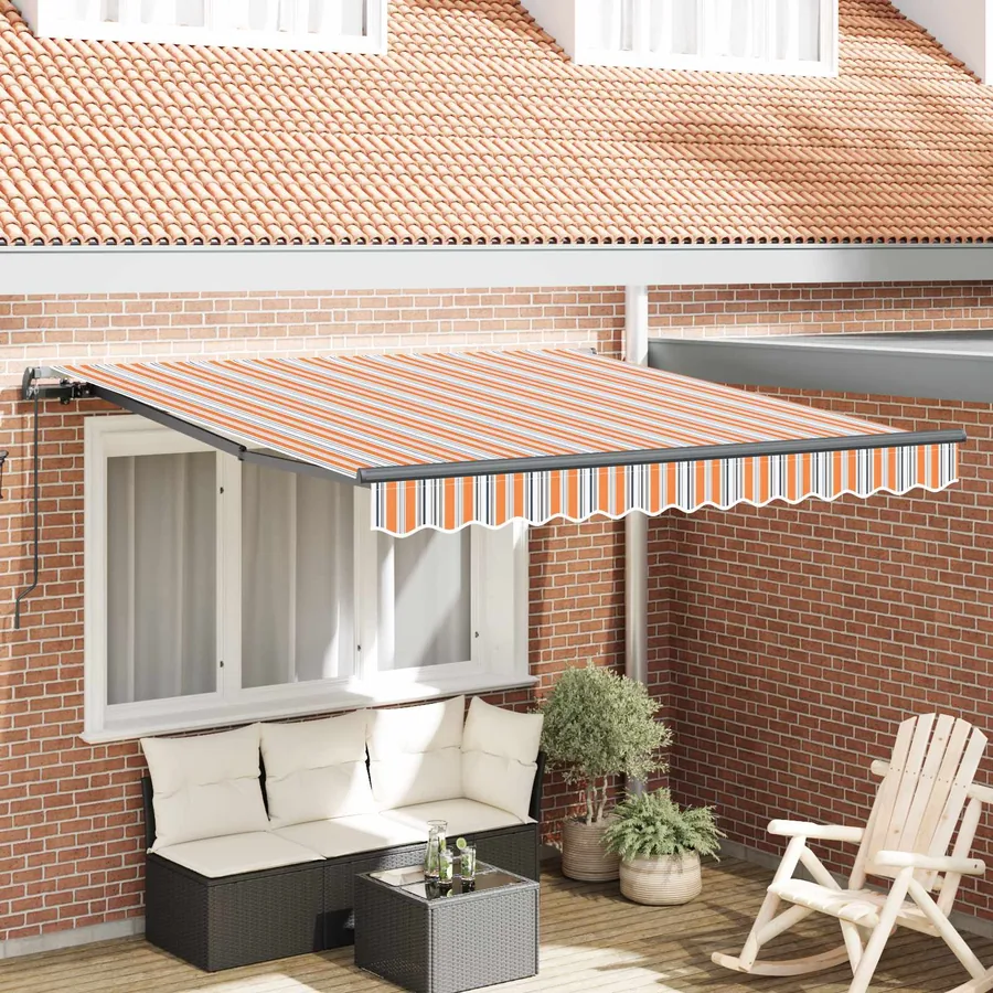 Auvent rétractable Multicolore 350 x 250 cm