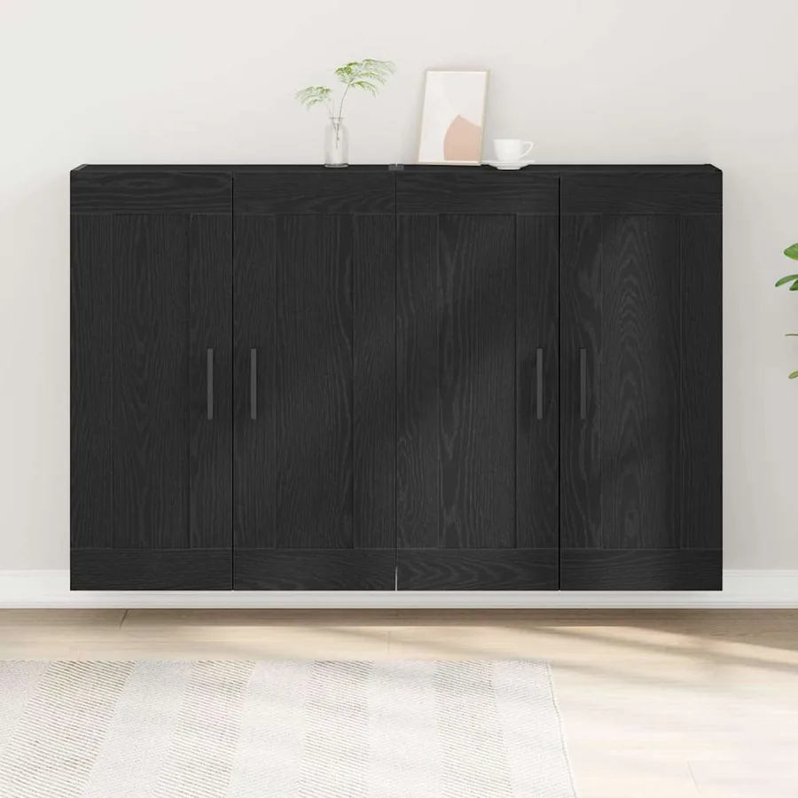 Meuble mural Montage mural 2 pcs Bois ancien 69,5 x 34 x 90 cm