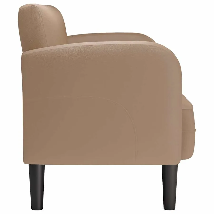 Canapé causeuse cappuccino 110 cm similicuir - 4