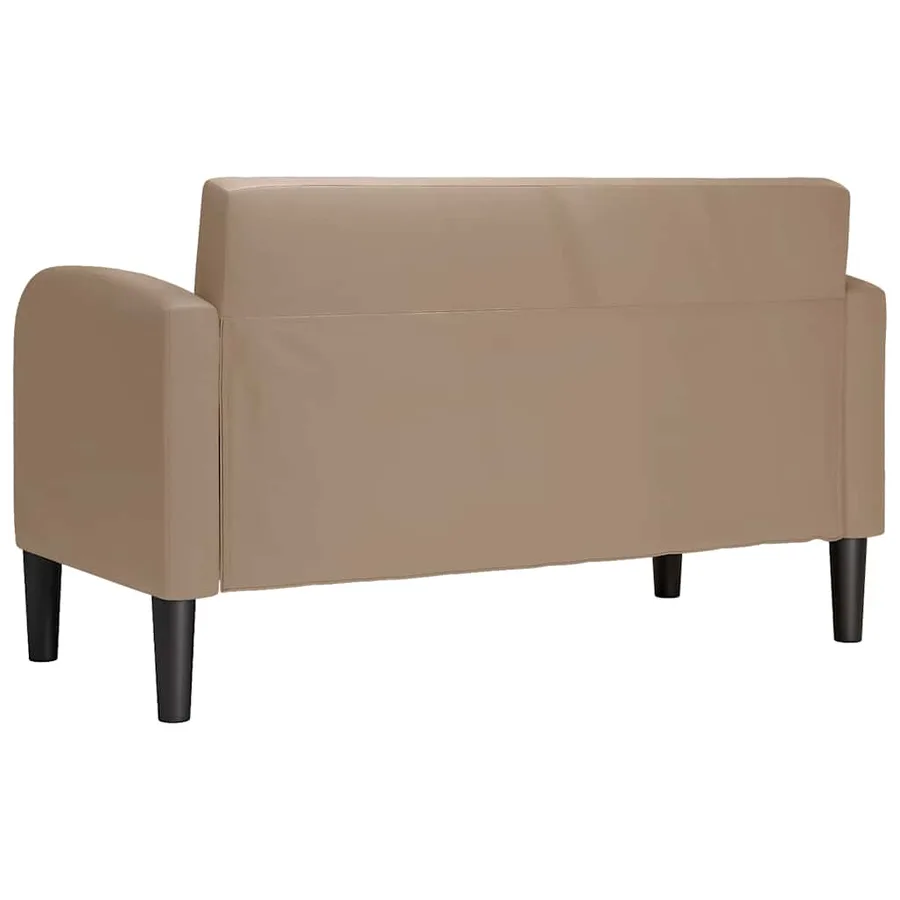 Canapé causeuse cappuccino 110 cm similicuir - 5