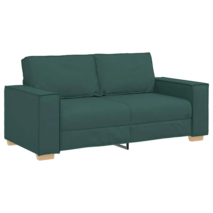 Canapé 2 places Vert foncé 180x78x84 cm Tissu - 2