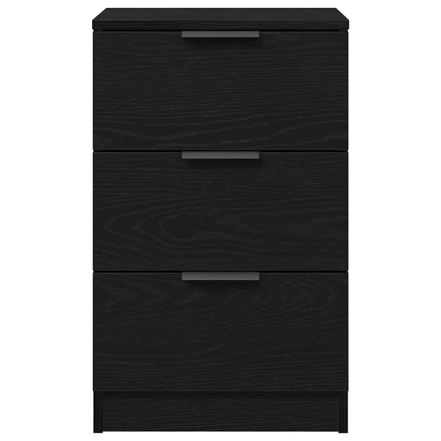 Cabinet de chevet Chêne noir 40 x 65 x 65 cm Bois d'ingénierie - 6