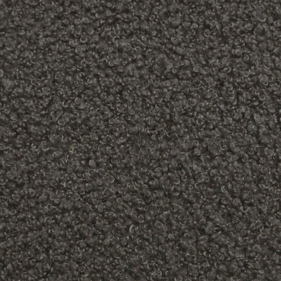 Canapé modulaire sans accoudoirs Gris foncé 55 cm Tissu bouclé aspect laine - 8
