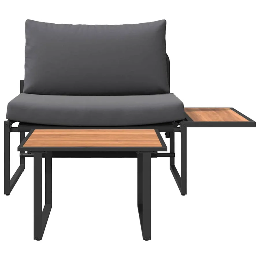 Ensemble de canapé de jardin 2 pcs Anthracite Acier - 7